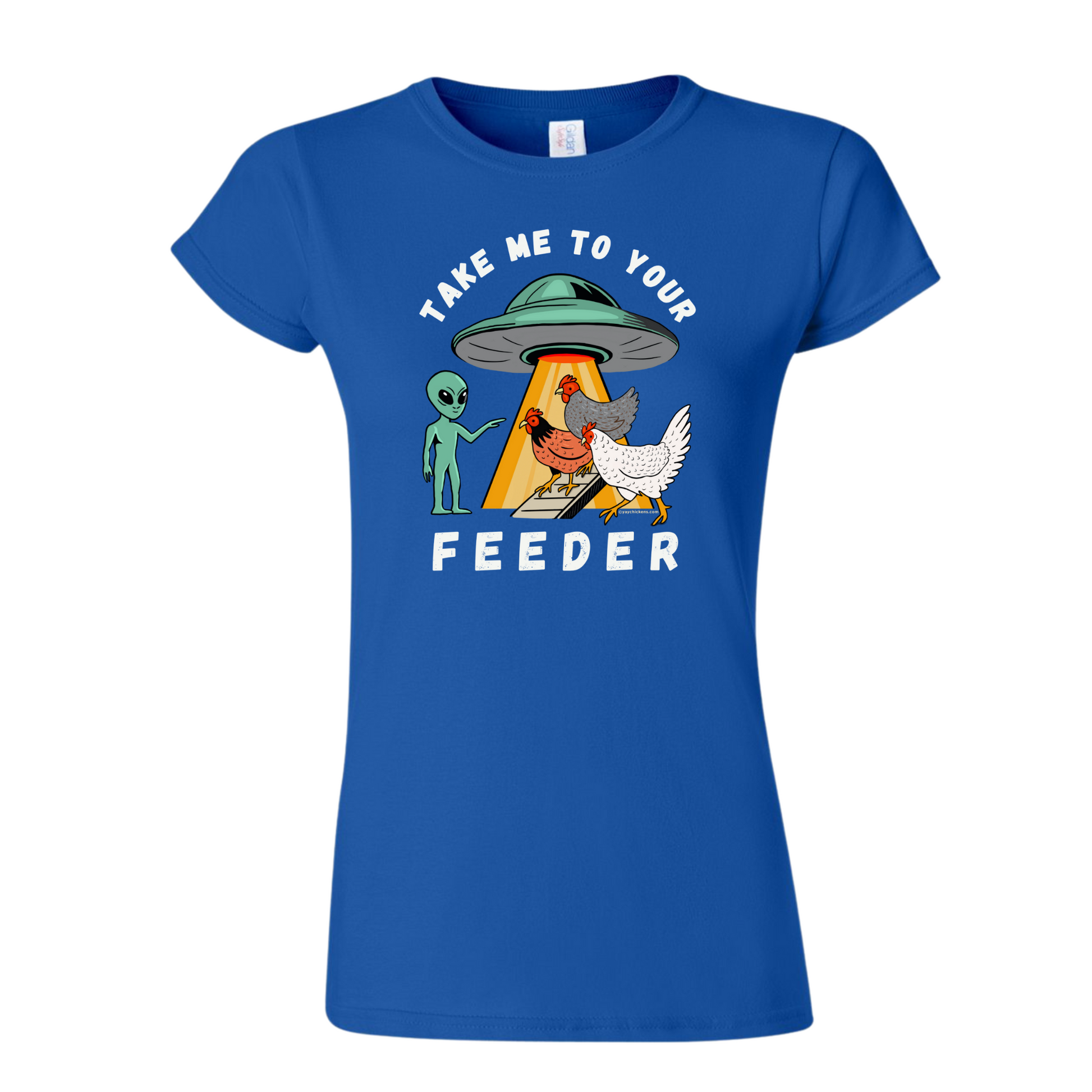 Women's Chicken Lover Tee - Alien Chicken Tee by Yay Chickens!™