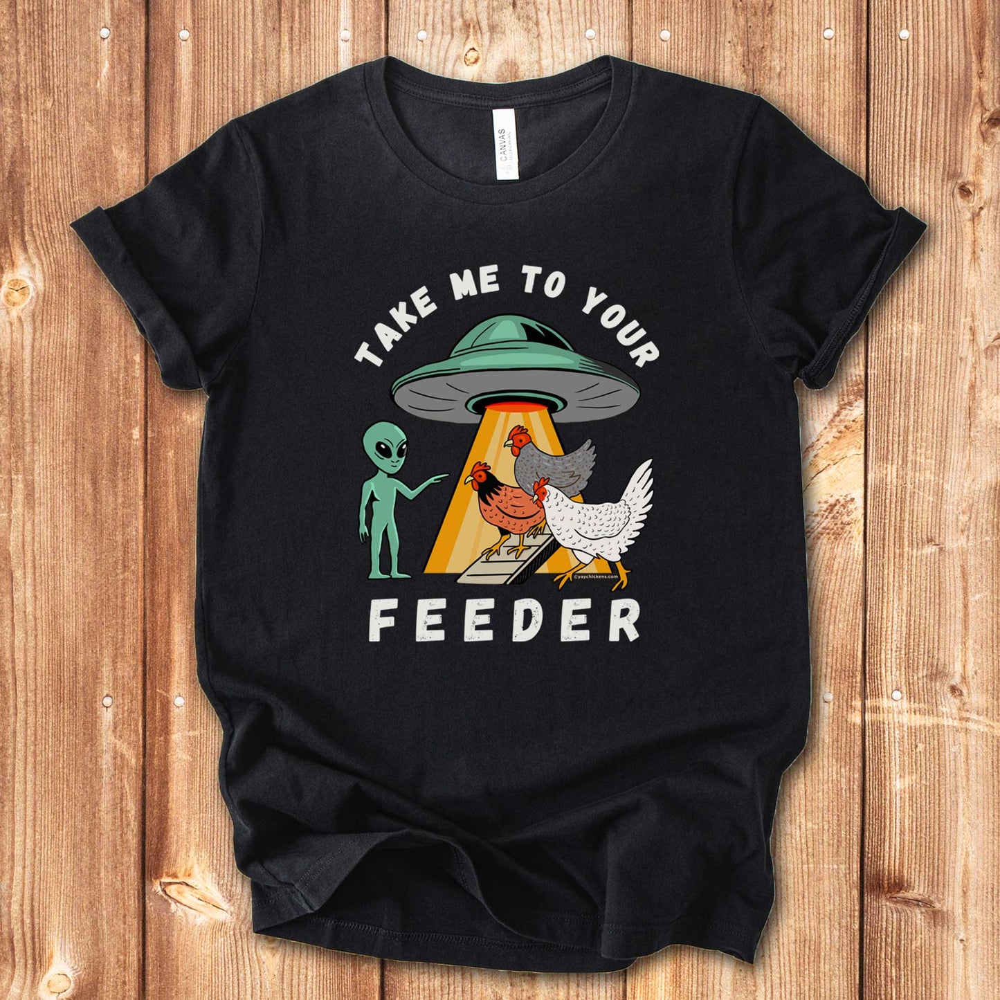 Take Me to Your Feeder Funny Chicken Shirt