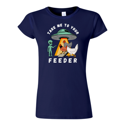 Women's Chicken Lover Tee - Alien Chicken Tee by Yay Chickens!™
