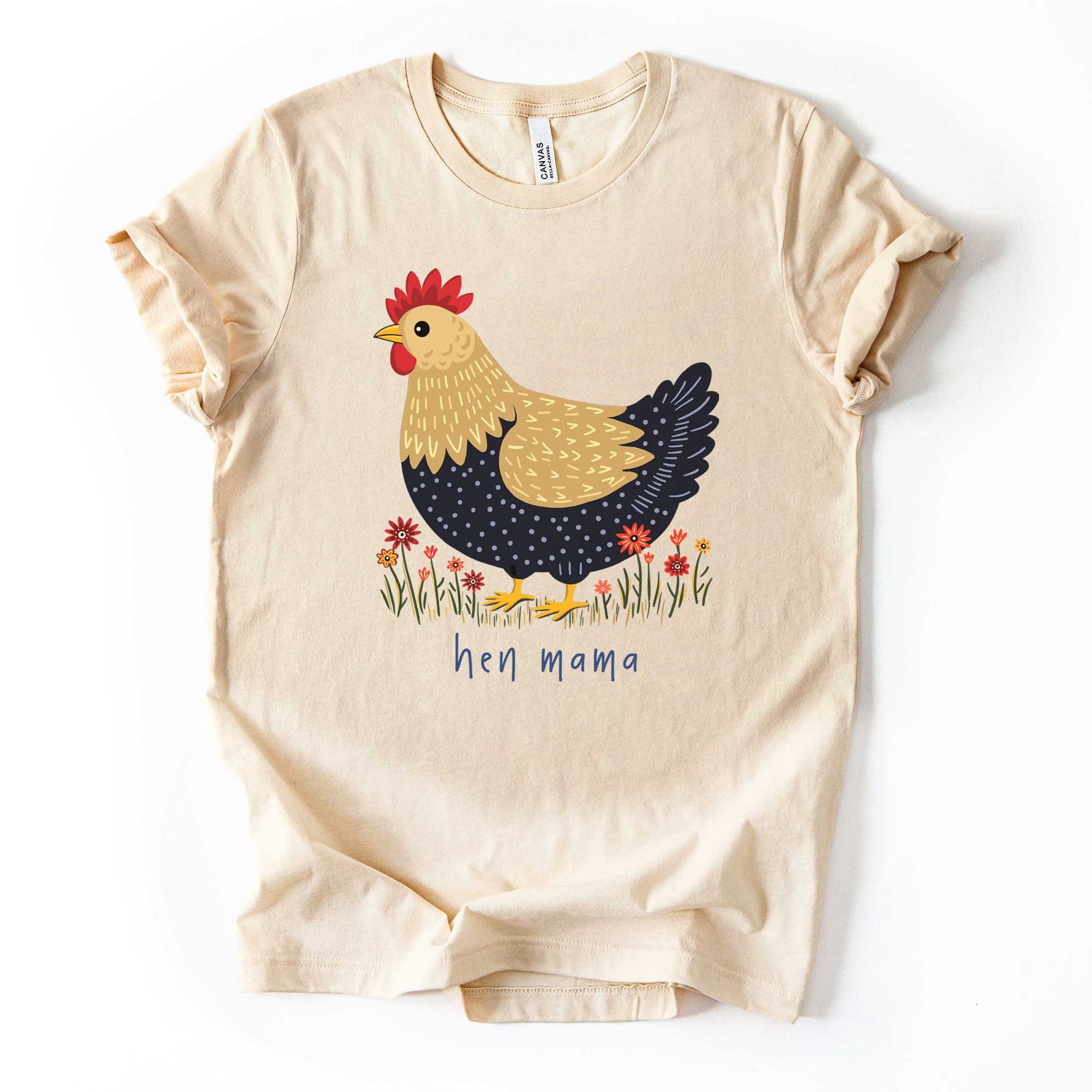 Hen Mama Chicken Shirt | Chic Farmhouse T-Shirt for Chicken Moms